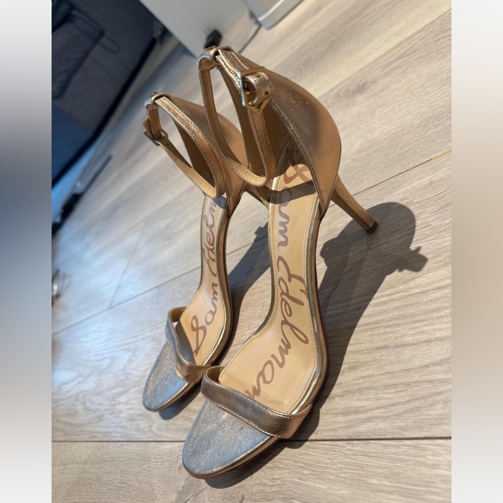 Sam Edelman Patti Rose Gold sandal heels